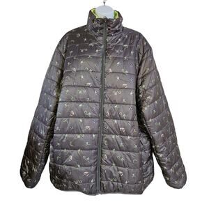 Disney Star Wars Grogu Gray Puffer Coat Size XXL NWT Reversible Baby Yoda